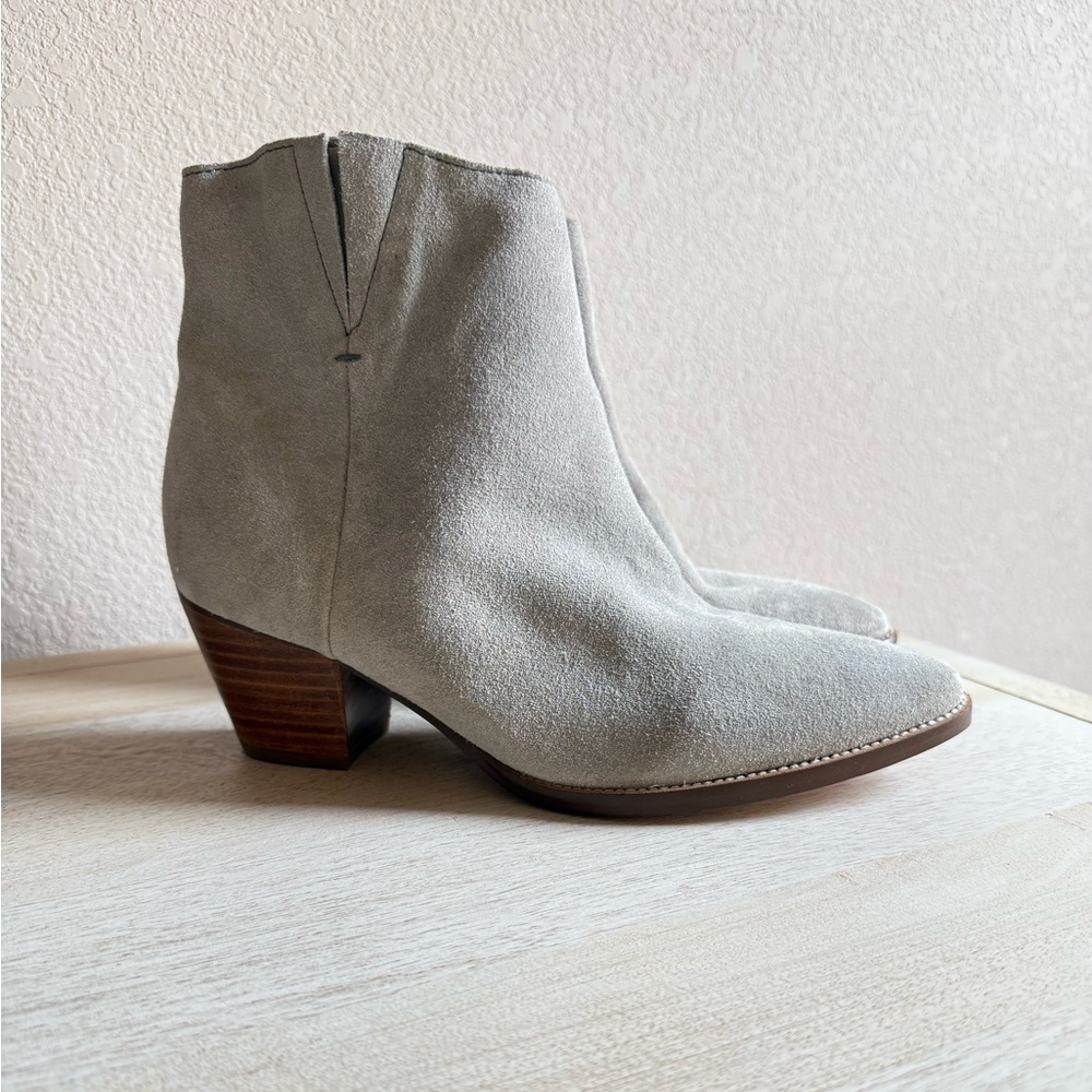 Coconut By Matisse Camilia Grey Suede Leather Ankle Boots